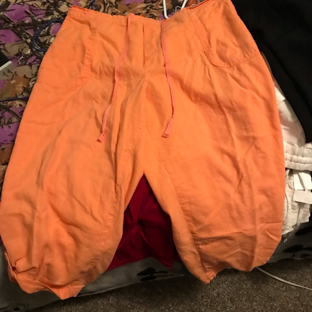 Capri elastic waist britches
